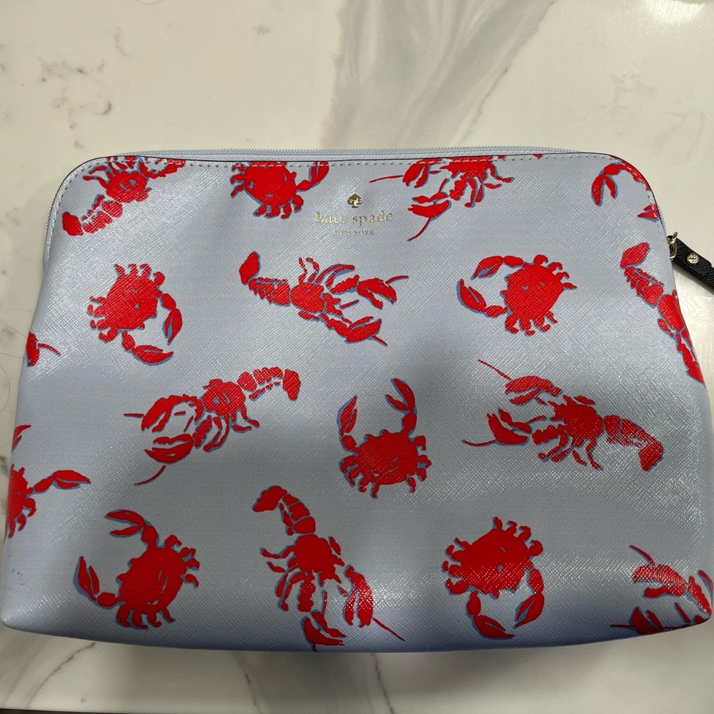 Kate Spade Lobster & Crab Large Cosmetic Bag